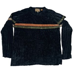 Maxini Women Black‎ Long Sleeve Crewneck Pullover Sweater Size M